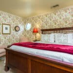Abigail Adams King Bedroom en-suite with two comfortable armchairs
